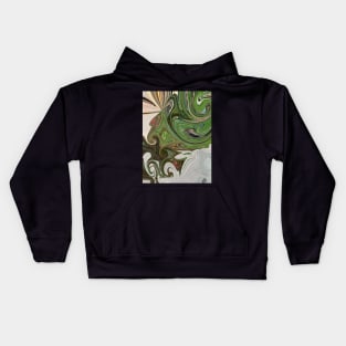 Abstract Marbling Kids Hoodie